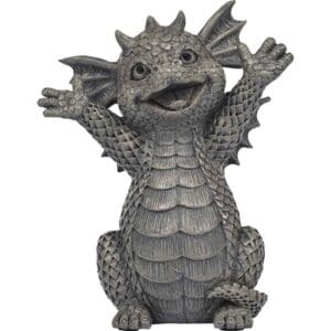 Small Happy Garden Dragon Statue