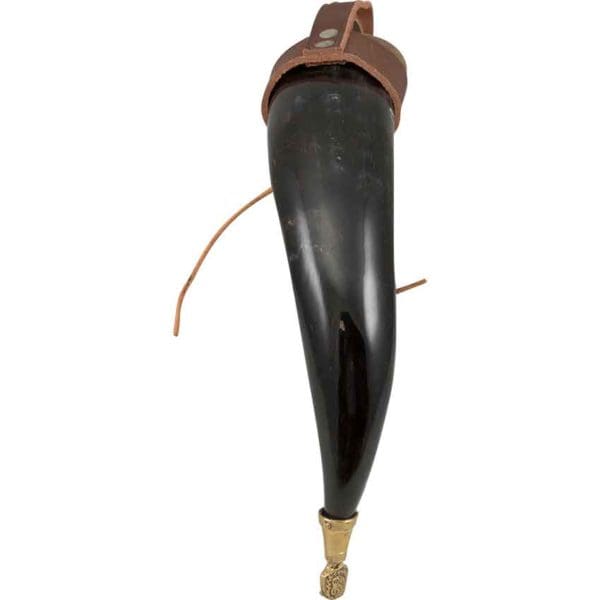 Rollo Drinking Horn with Leather Holder