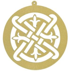 Celtic Fleur Filigree Ornament Set of 6