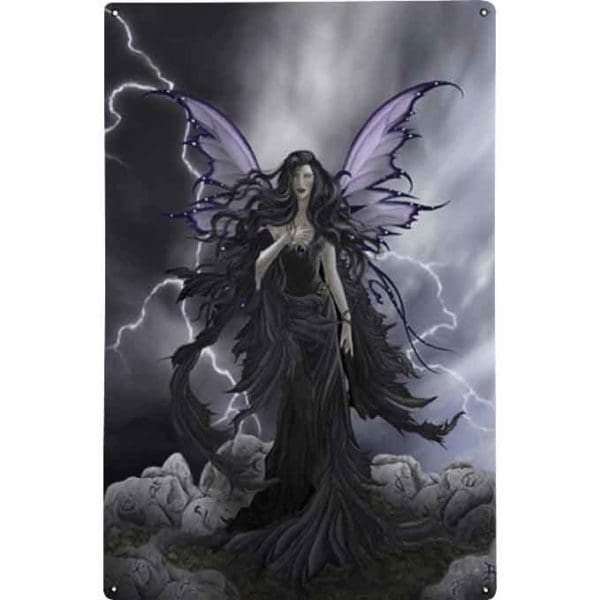 Storm Runes Metal Fairy Sign