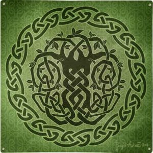 Celtic Tree II Metal Sign