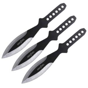 Black Leaf Blade Throwing Knife Set