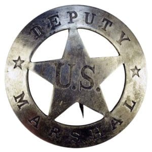 Round Deputy US Marshal Badge