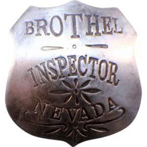 Nevada Brothel Inspector Badge