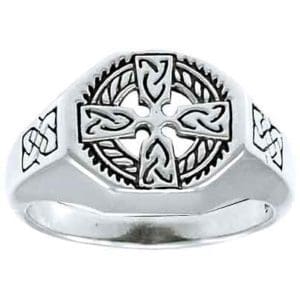 Celtic Cross Medallion Ring