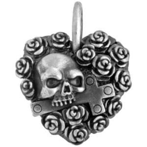 Gothic Rose Heart Necklace