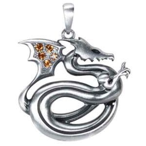 Jewel Wing Dragon Necklace