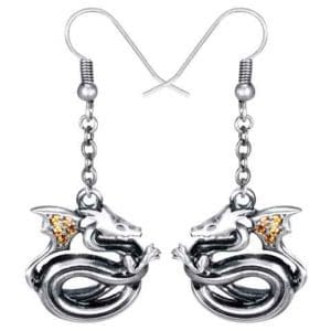 Jewel Wing Dragon Earrings