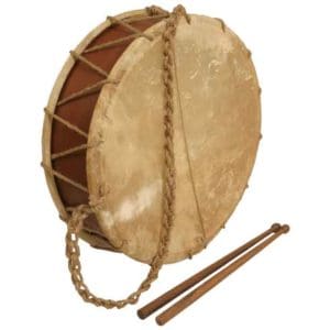 Tabor Drum with Sticks 14"