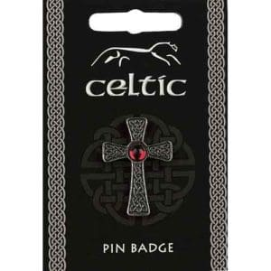 Gem Cross Pin Badge