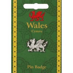 Welsh Dragon Pewter Pin Badge