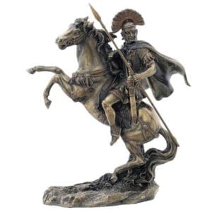 Roman Centurion On Horseback Statue