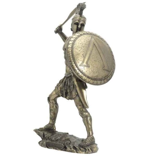 Spartan Hoplite Raising Sword Statue