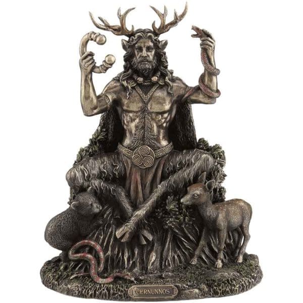Celtic God Cernunnos Sitting Statue