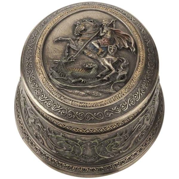 Saint George Dragon Slaying Trinket Box