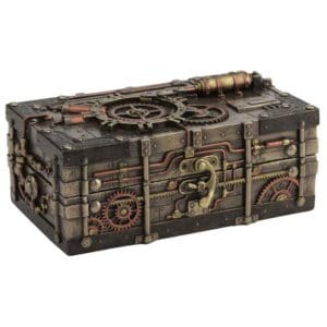 Steampunk Jewelry Box with Clasp
