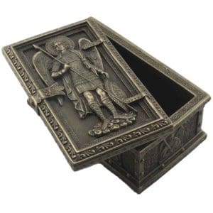 Framed Saint Michael Trinket Box