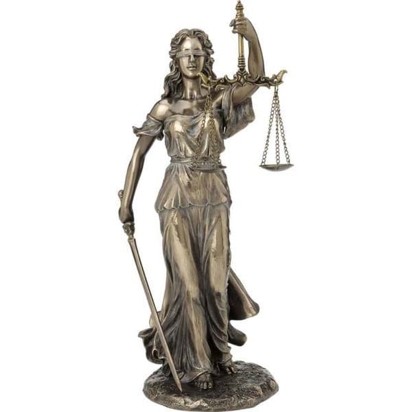 Blind Lady Justice Statue