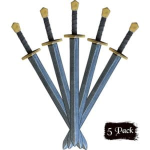 Set of 5 RFB Simple Medieval LARP Swords