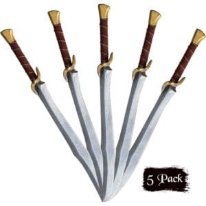 Set of 5 RFB Elven Battle LARP Swords