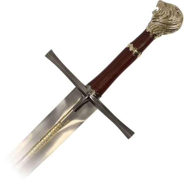 Lion Head Engraved Sword