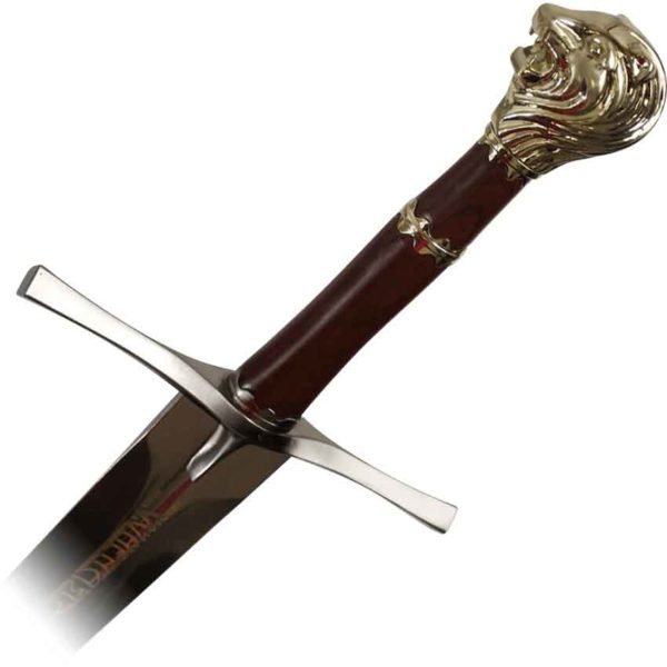 Lion Head Engraved Sword