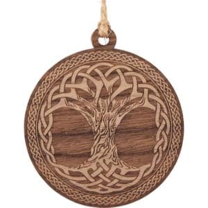 Celtic Tree of Life Wooden Christmas Ornament