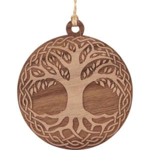 Tree of Life Wooden Christmas Ornament