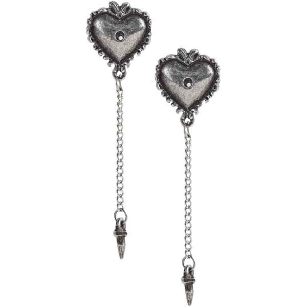 Witches Heart Stud Earrings