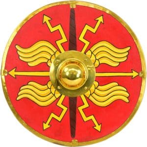Red Roman Parma Shield