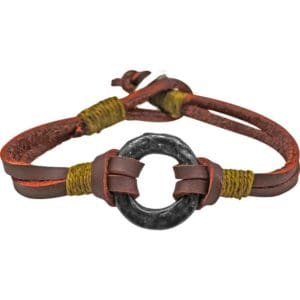 Questers Leather Medieval Bracelet