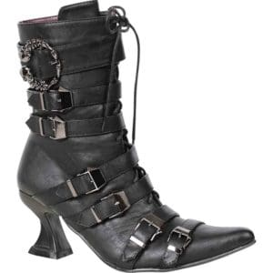 Strapped Witchs Ankle Boots