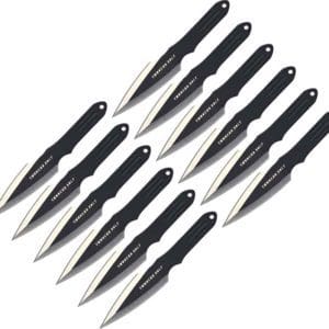 Set of 12 Black Speed Throwing Knives