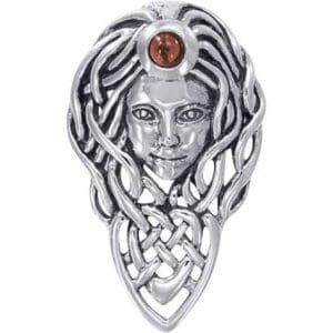 Silver Celtic Queen Maeve Pendant