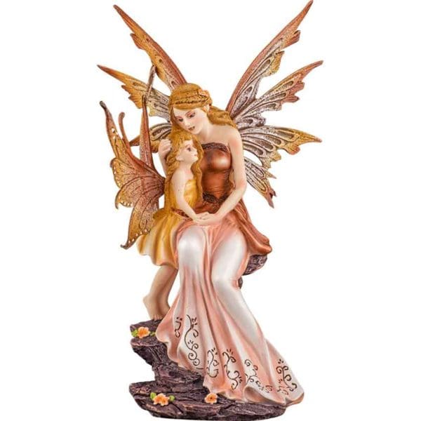 Mother and Child Fairy Statue