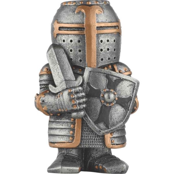 Medieval Crusader Mini Statue