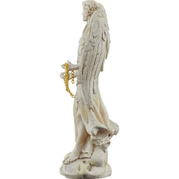 White Archangel Saeltiel of Prayer Statue