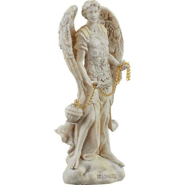 White Archangel Saeltiel of Prayer Statue
