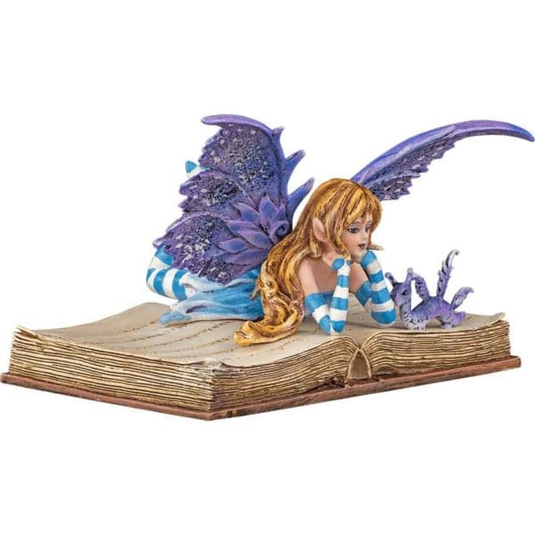 Bookworm Fairy Statue