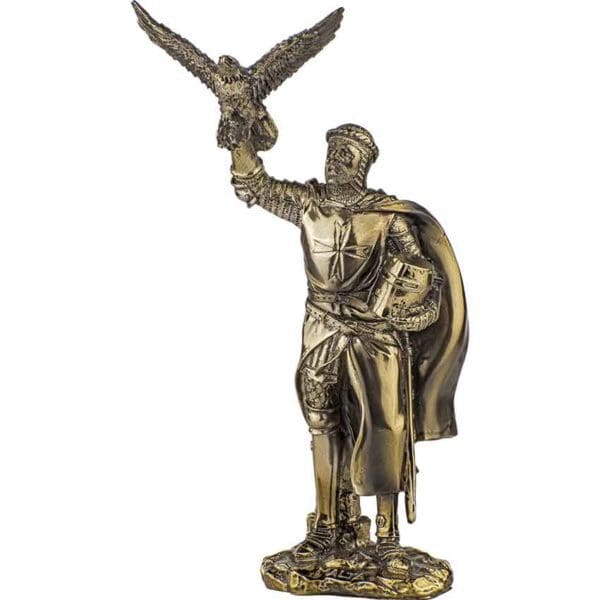 Crusader Falconer Bronze Statue