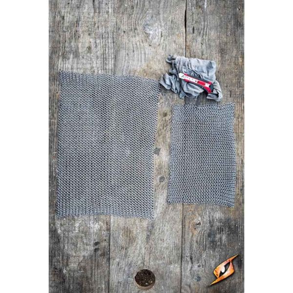 DIY Chainmail Sheet - 9mm Epic Grey - Small