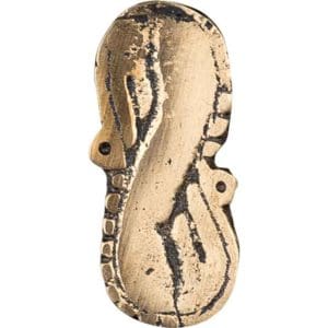 Viking Sea Serpent Brass Belt Decoration