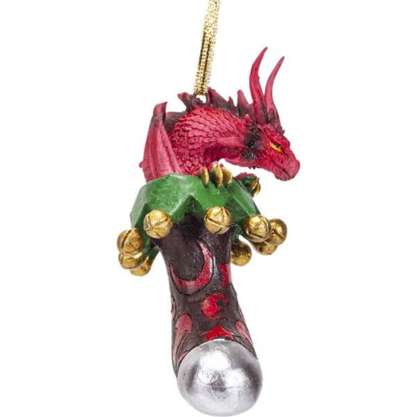 Dragon in Stocking Christmas Ornament