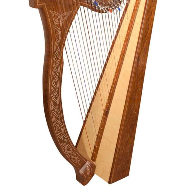 29 String Minstrel Harp with Knotwork Detailing