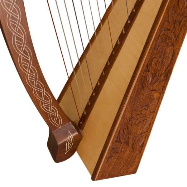 22 String Heather Harp with Thistle Detailing