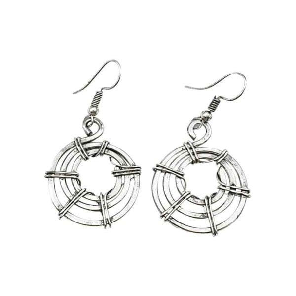 Wrapped Spiral Medieval Earrings