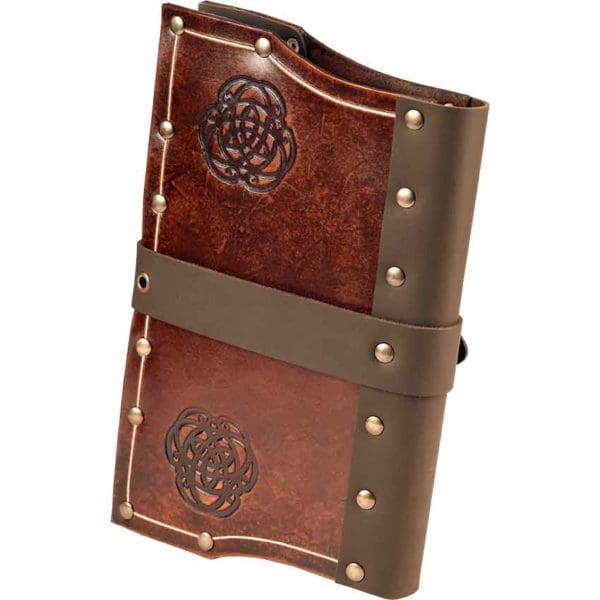 Celtic Double Knotwork Leather Journal