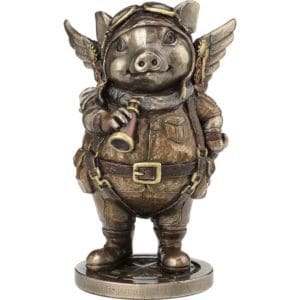 Steampunk Aviator Piggy Statue