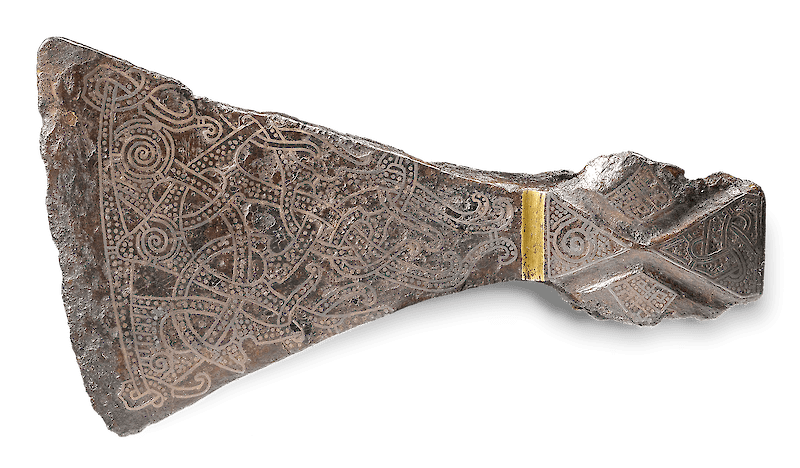 Viking Weapons: The Mammen Silver-inlaid Axehead