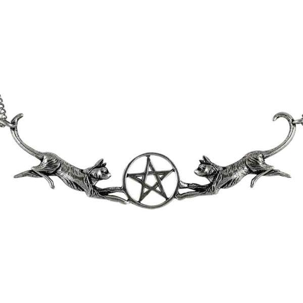Pentacle Cats Necklace